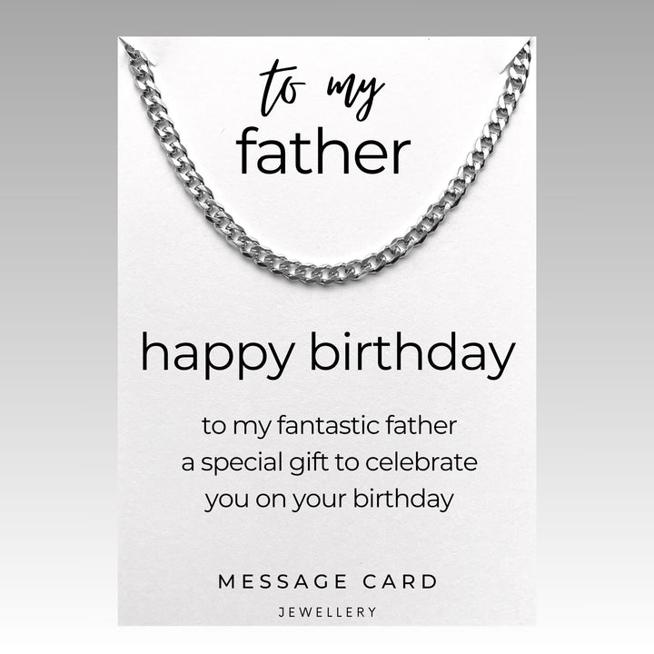 Stylish and Masculine: Chunky Stainless Steel Curb Chain - The Perfect Gift for Dad's Birthday