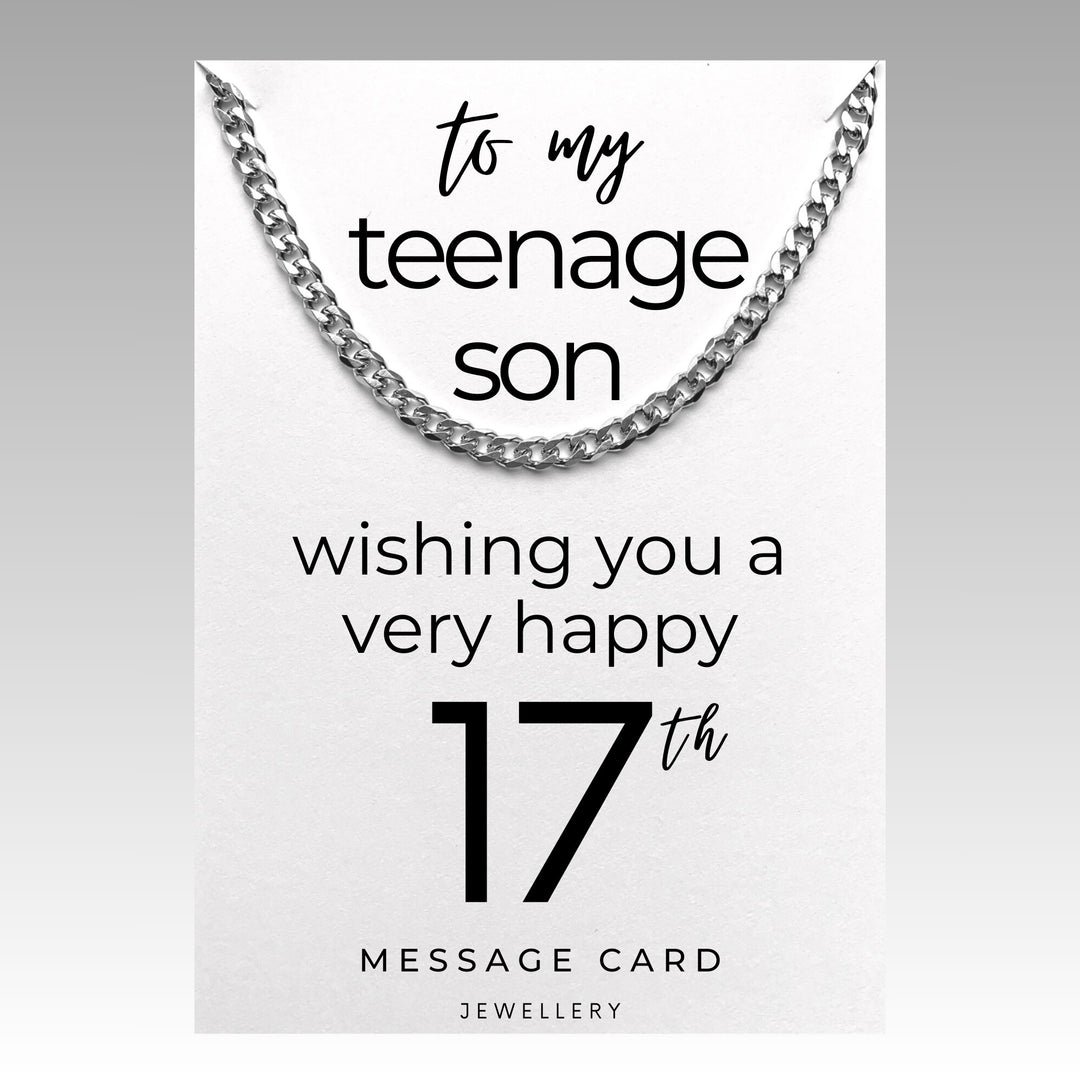 Stylish and Meaningful 17th Birthday Necklace for Teenage Boys