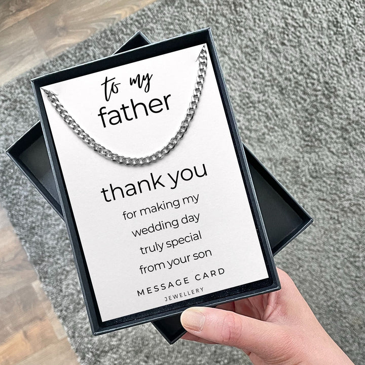 Thank You Gift for Father of the Groom from Son on Wedding Day