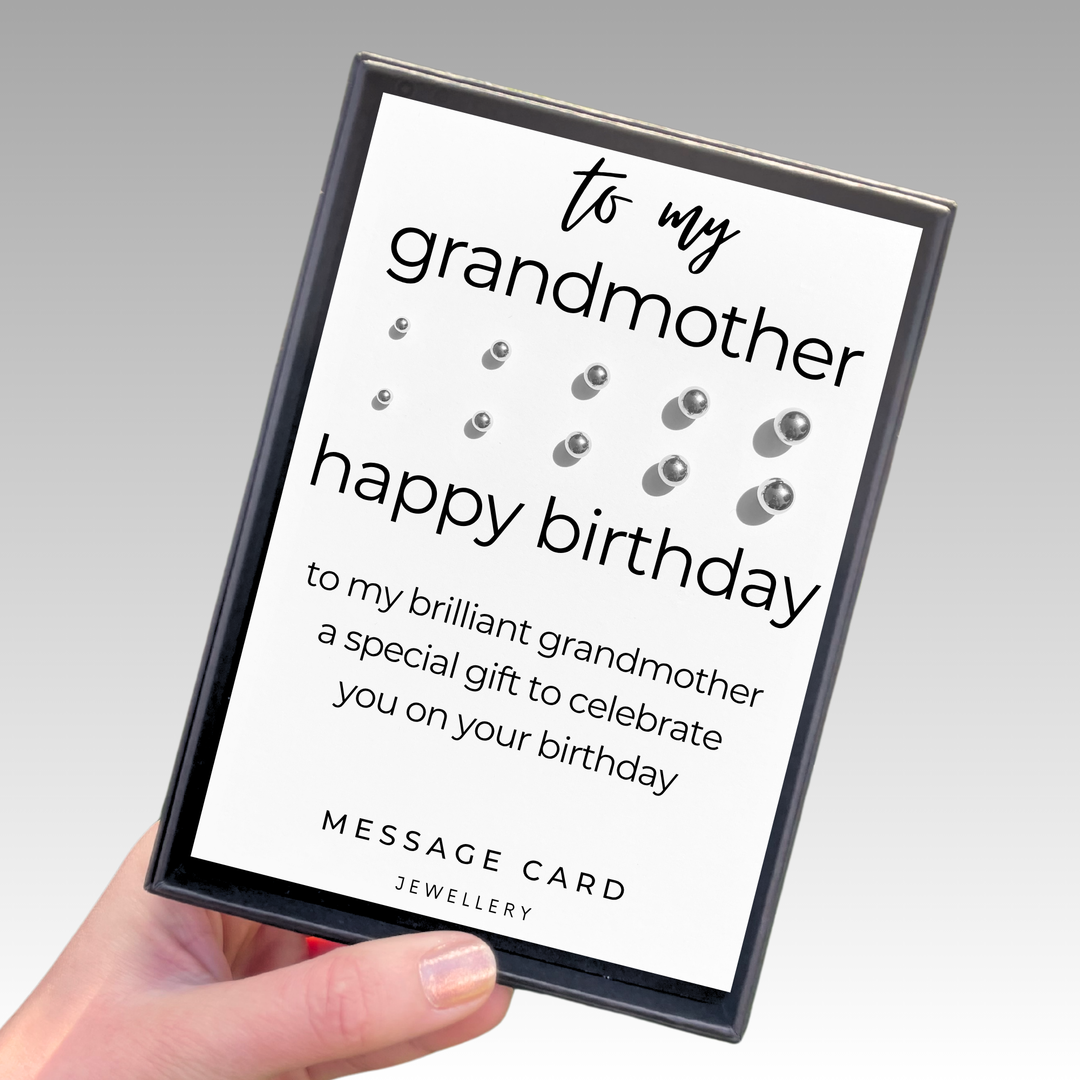 birthday gift for nanny, stainless steel earring set