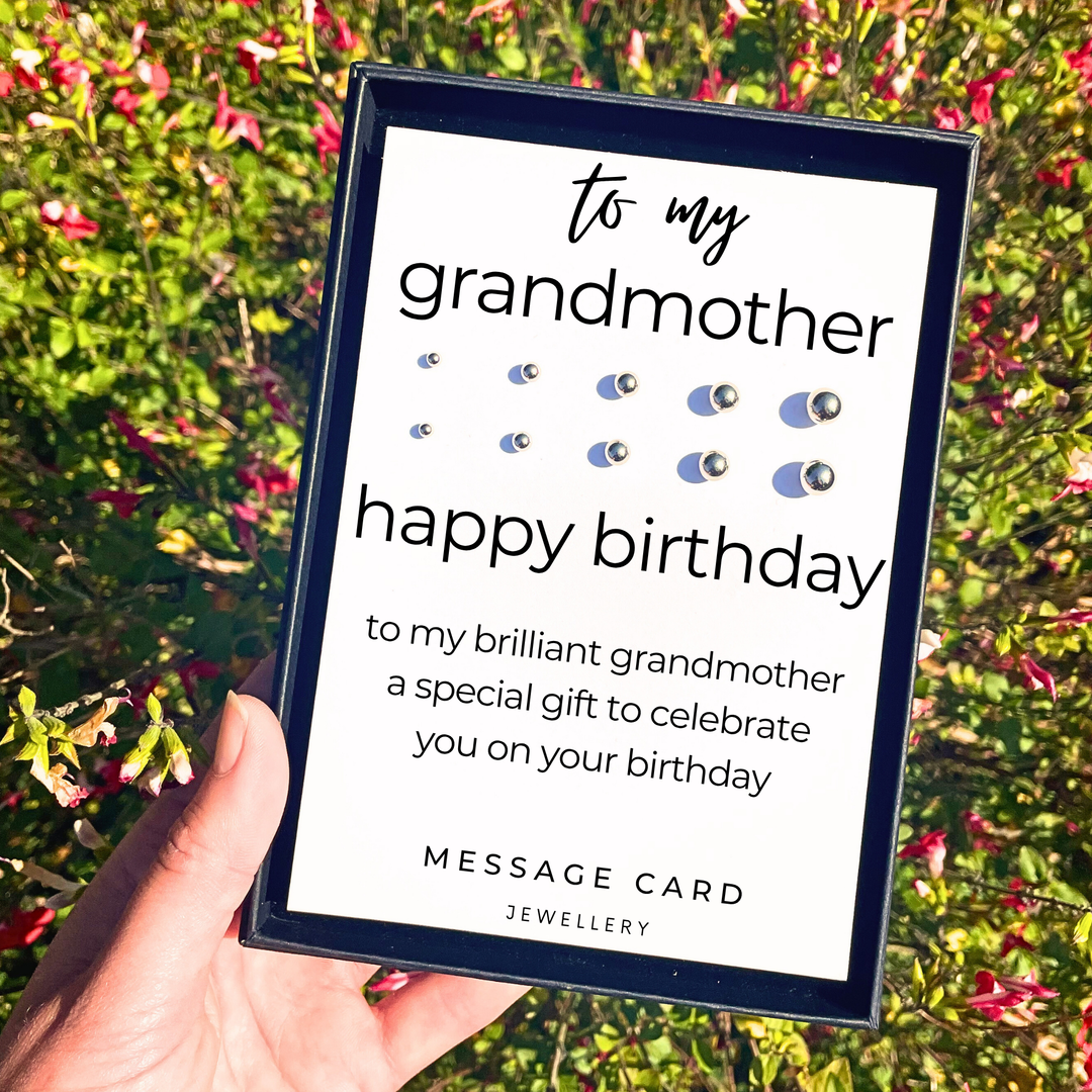 birthday gift for nanny, stainless steel earring set