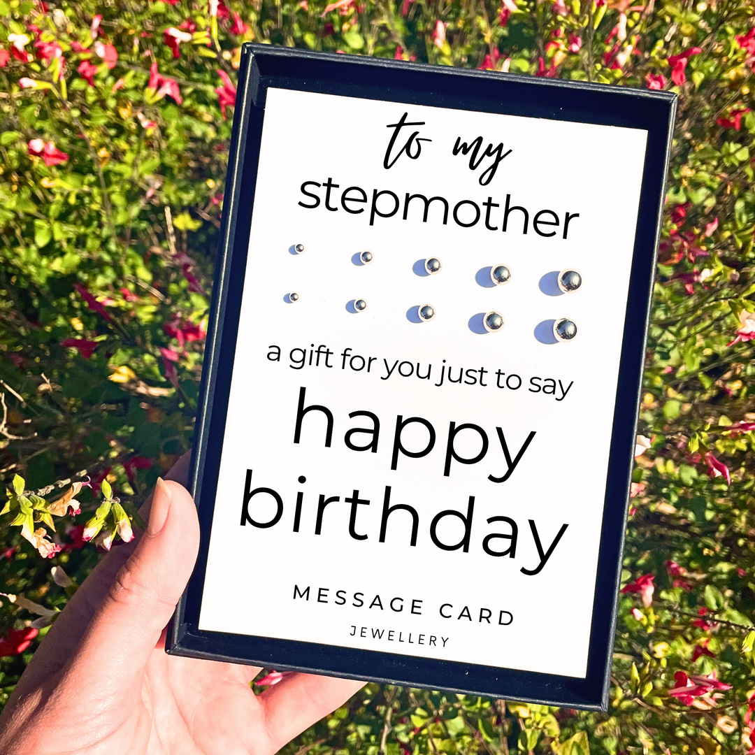 birthday gift for stepmother, earring set for multiple piercings