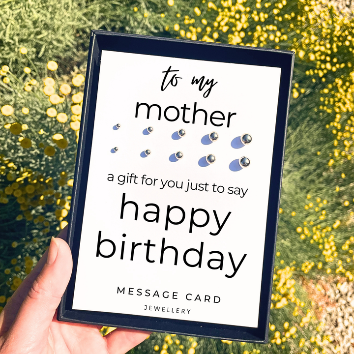 birthday jewellery for mum, multiple piercing earring sets