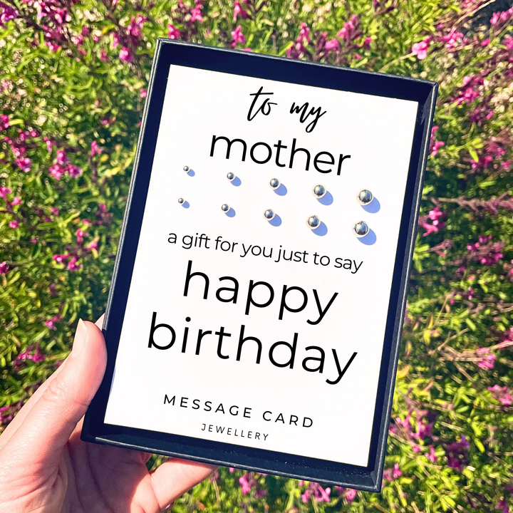 birthday jewellery for mum, multiple piercing earring sets