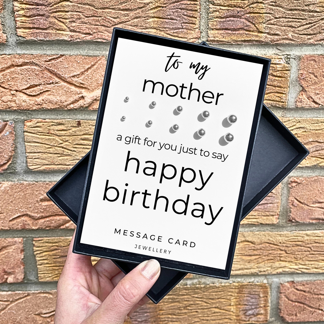 birthday jewellery for mum, multiple piercing earring sets