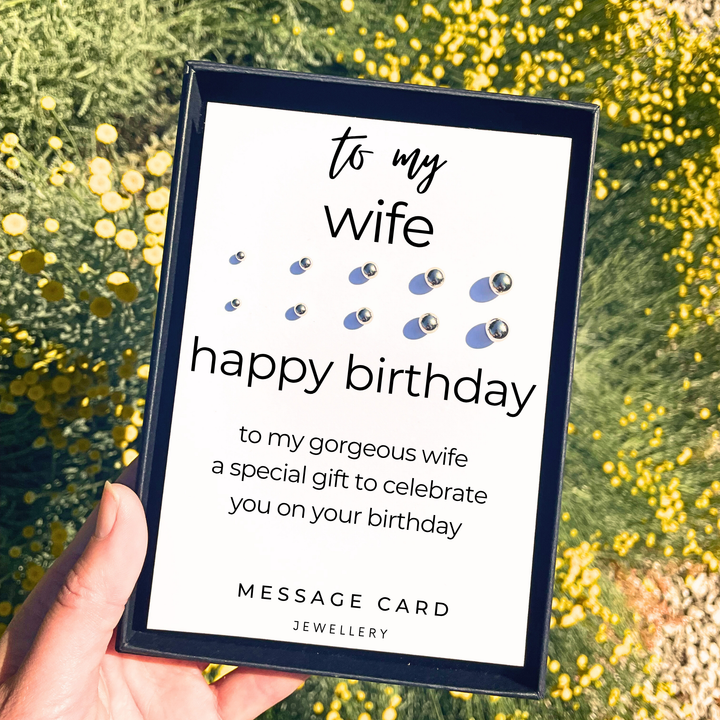 earrings for my wife, happy birthday earrings for wife