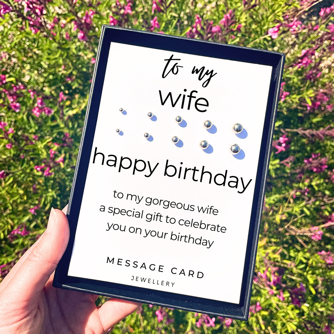 earrings for my wife, happy birthday earrings for wife