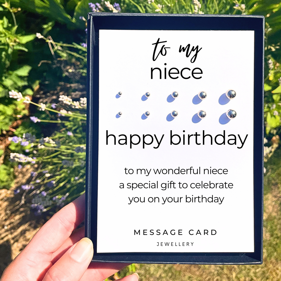 gifts for niece birthday, stainless steel earring set