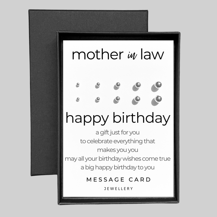 mother in law earrings, stainless steel ball studs