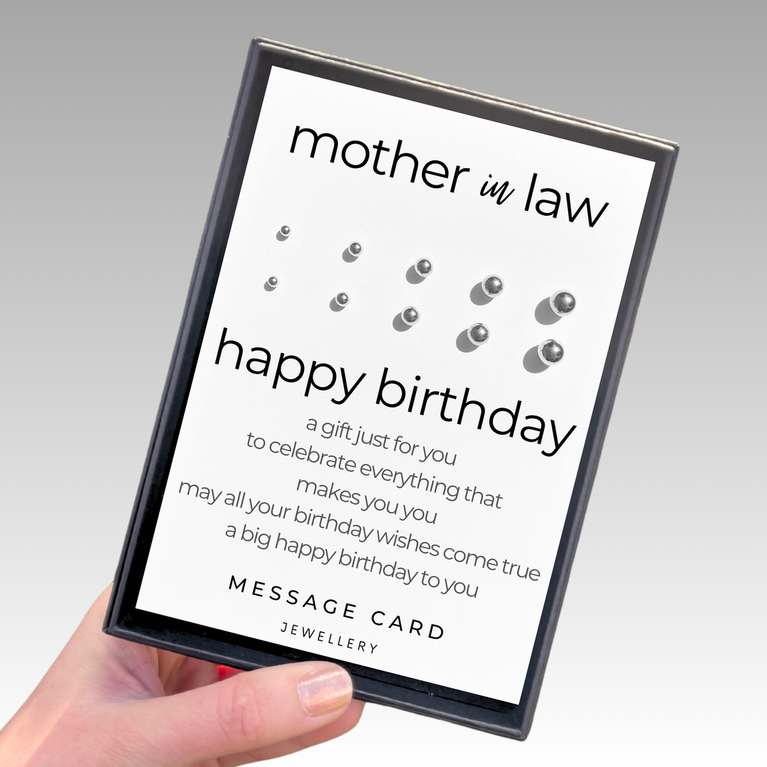 mother in law earrings, stainless steel ball studs