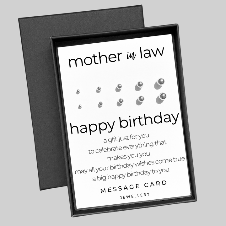 mother in law earrings, stainless steel ball studs