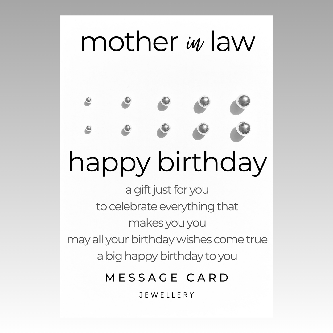 mother in law earrings, stainless steel ball studs