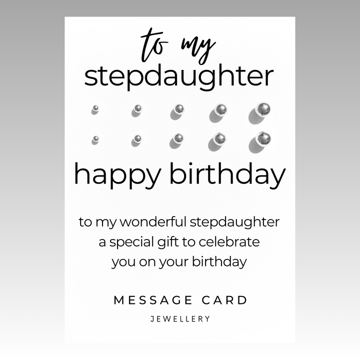step daughter gifts from step dad,  beautiful stud earrings