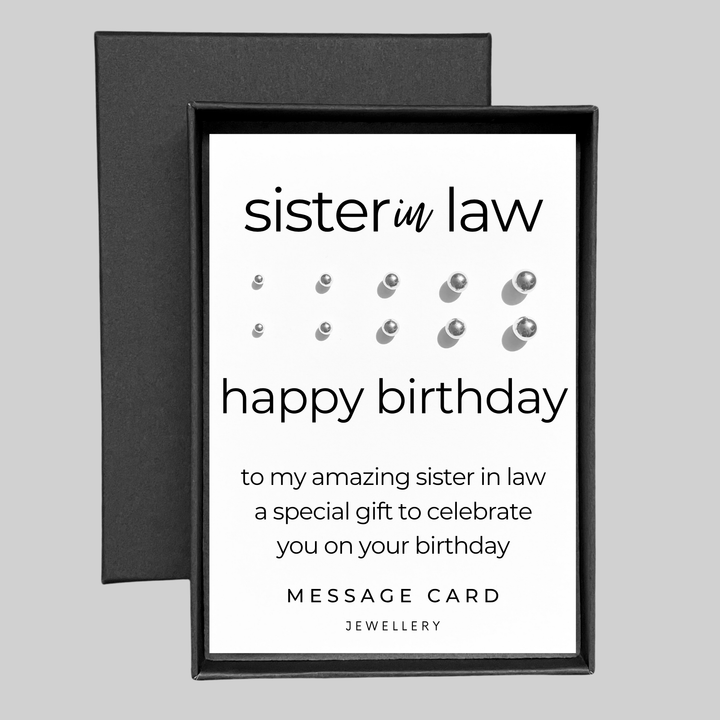 unique birthday gift for sister in law, earrings gift set