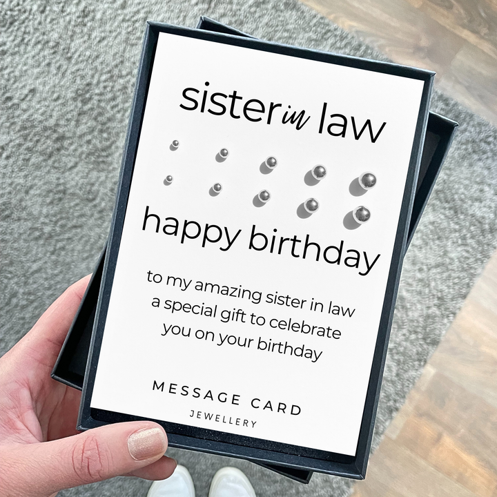 unique birthday gift for sister in law, earrings gift set