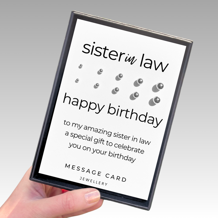 unique birthday gift for sister in law, earrings gift set