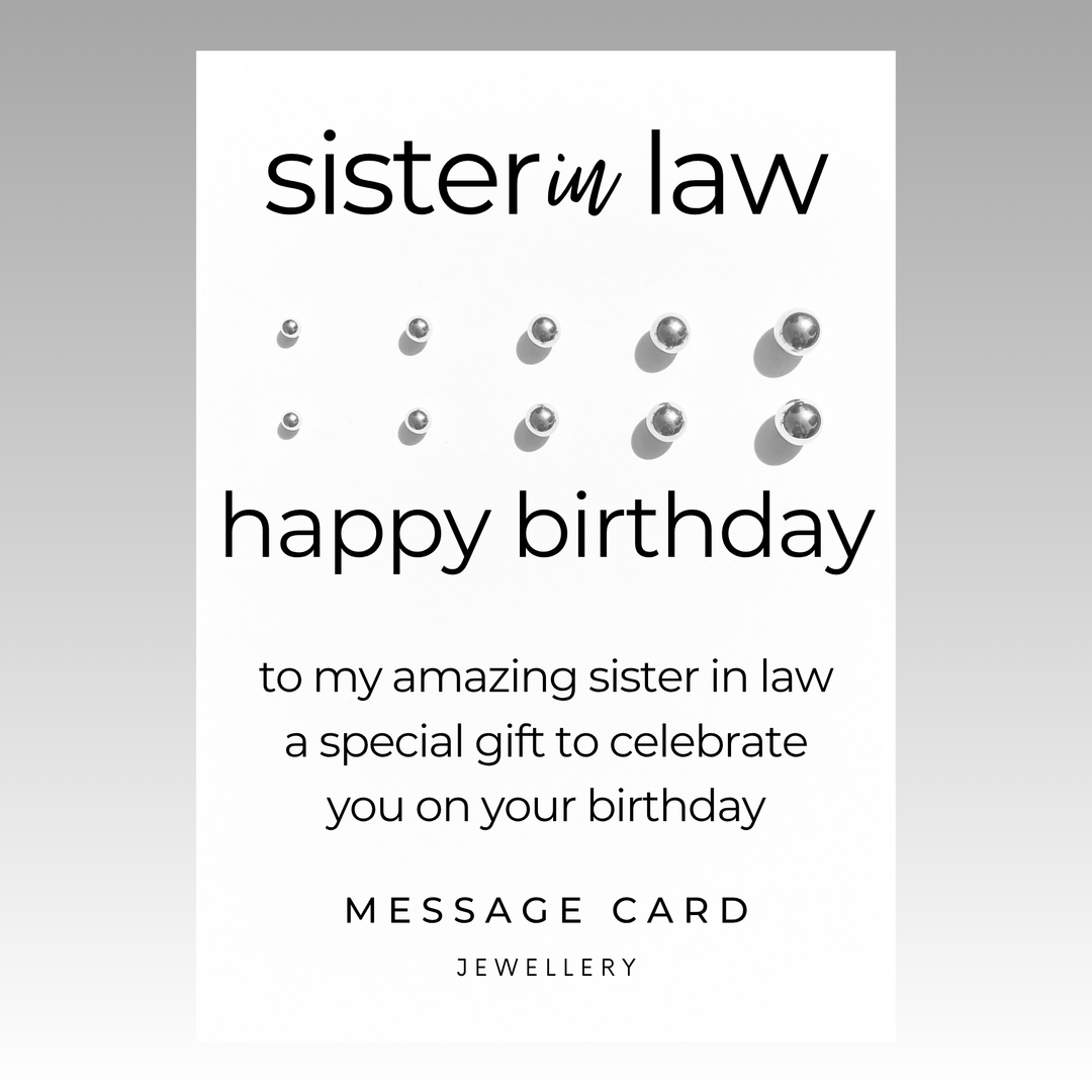 unique birthday gift for sister in law, earrings gift set